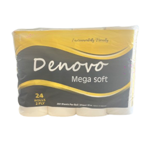 Denovo 2Ply Toilet Paper 24 Rolls